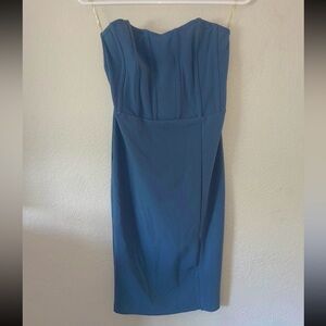 Blue Windsor Corset Dress (Small)